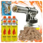 Palnik Gazowy Tiross TS708 Piezo + 6x Gaz Tiross + 20 szt Ekopodpałka