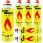 Zestaw Kartusz nabój gazowy Alpen Camping 400ml x6szt do kuchenki i palnika