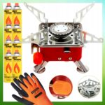 Kuchenka Gazowa Turystyczna Mini +8x Kartusz Alpen Camping +Rękawice Gratis - obrazek 2