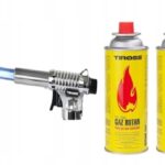PALNIK TIROSS MODEL TS-708 MARKOWY 360 Z PIEZO + 2x GAZ TIROSS 227g 400ml
