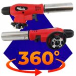 PALNIK GAZOWY NA KARTUSZE 360 LUTLAMPA GRILL OPALARKA+ 6x GAZ ALPEN CAMPING - obrazek 2
