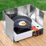 OSŁONA PRZECIWWIATROWA DO KUCHENKI PALNIKA PODRÓŻNA ALUMINIUM SKŁADANA 24CM - obrazek 6