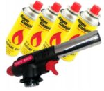 1xPALNIK GAZOWY TORCH M-961C - 360 + 4 x NABÓJ KARTUSZ ALPEN CAMPING 400 ml - obrazek 2