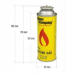 GAZ KARTUSZ GAZOWY NABÓJ KUCHENKI PALNIKA ALPEN CAMPING 400ML 5 SZTUK - obrazek 6