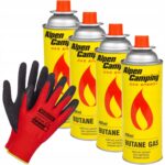 4X KARTUSZ GAZOWY NABÓJ GAZ DO KUCHENKI PALNIKA ZAPALNICZKI 400ml + GRATIS