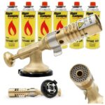 MARKOWY ZESTAW PALNIK GAZOWY RICAS SPAWALNICZY + 6x GAZ ALPEN CAMPING 400ml