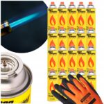 ZESTAW 20 SZTUK KARTUSZE ALPEN CAMPING GAZ 400ml + RĘKAWICE VERKEN GRATIS