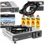 Kuchenka turystyczna na kartusze MARKOWA Alpen Camping MontBlanc + 4 x GAZY