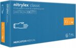 RĘKAWICZKI MERCATOR NITRYLEX CLASSIC R. XS NIEBIESKIE 100 SZTUK