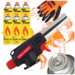 Palnik Gazowy TORCH 360 M961-C Piezo 6x Kartusz Alpen Rękawice Gratis