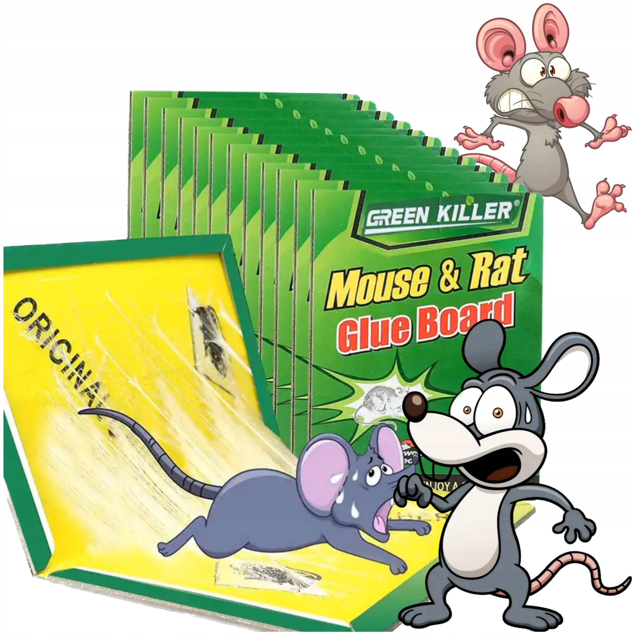 26011f3a82f2c140aa61051310d4a68a.jpg 20x PUŁAPKA NA MYSZY SZCZURY MYSZOŁAPKA SILNY KLEJ MOCNA ŁAPKA LEP AROMAT - obrazek 1