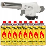 PALNIK GAZOWY KARTUSZ CERAMICZNY BIAY FLAME GUN + 8x GAZ ALPEN CAMPING