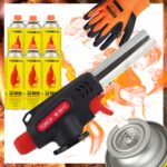 Palnik Gazowy TORCH 360 M961-C Piezo 6x Kartusz Tiross Rękawice Gratis - obrazek 2