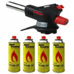 MARKOWY ZESTAW PALNIK PISTOLET GAZOWY TIROSS TS - 705 +4x GAZ ALPEN CAMPING