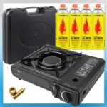 Turystyczna Gazowa Ceramiczna 2w1 Reduktor + 4 x Kartusz Tiross Gaz Camping - obrazek 8