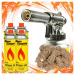 Palnik Gazowy Tiross TS708 Piezo + 4x Gaz Alpen + 10 szt Ekopodpałka