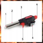 Palnik Gazowy TORCH 360 M961-C Piezo 6x Kartusz Tiross Rękawice Gratis - obrazek 11