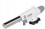 PALNIK GAZOWY BIAŁY FLAME GUN Z PIEZOZAPALARKA LUTLAMPA +1x GAZ ALEPN 400ml - obrazek 2