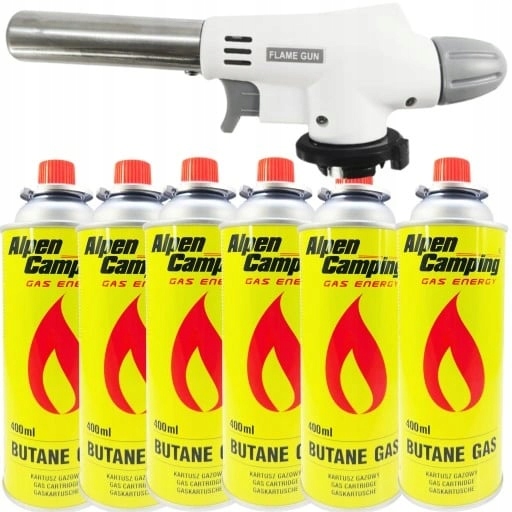 4408aaf0340dccfa285863f1c8cf88ad.jpg PALNIK GAZOWY NA KARTUSZE OPALARKA LUTLAMPA BIAŁY FLAME GUN + 6 x GAZ ALPEN - obrazek 1