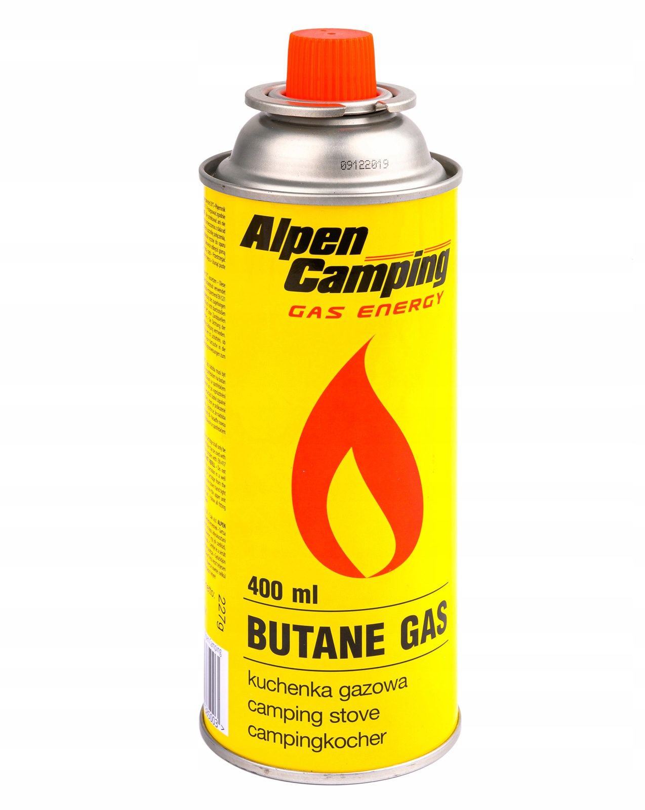 472635b171c123c4c418ae79b8c9d9a4.jpg Gaz nabój kartusz gwintowany do kuchenki gazowej Alpen CAMPING 227g / 400ml - obrazek 1