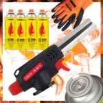 Palnik Gazowy TORCH 360 M961-C Piezo + 4 x Kartusz Tiross + Rękawice Gratis - obrazek 2