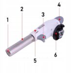 PALNIK GAZOWY BIAŁY FLAME GUN Z PIEZOZAPALARKA LUTLAMPA +1x GAZ ALEPN 400ml - obrazek 10