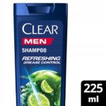 MARKOWY SZAMPON MARKI CLEAR REFRESHING GREASE CONTROL MEN 225 ml - 1 Sztuka - obrazek 3