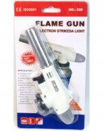 PALNIK GAZOWY BIAŁY FLAME GUN Z PIEZOZAPALARKA LUTLAMPA +1x GAZ ALEPN 400ml - obrazek 6