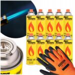 ZESTAW 10 SZTUK KARTUSZE ALPEN CAMPING GAZ 400ml + 1xRĘKAWICE VERKEN GRATIS