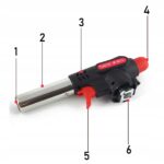 PALNIK GAZOWY 360° TORCH M-691C CZARNO CZERWONY WIELOZADANIOWY + GAZ TIROSS - obrazek 3