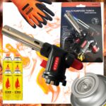 Palnik Gazowy Markowy Torch Multi Purpose 4x Kartusz Tiross Rękawice Gratis - obrazek 2