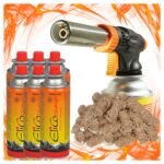 Palnik Gazowy Tiross TS707 Piezo + 6x Gaz Elico + 20 szt Ekopodpałka