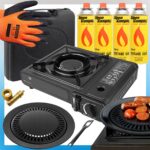 Kuchenka Gazowa Turystyczna Ceramiczna 2w1 + 4x Gaz Alpen+Nakładka+Rękawice - obrazek 14