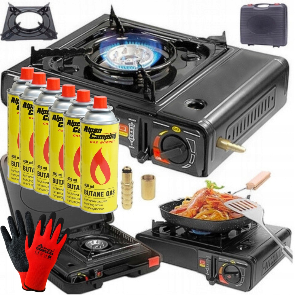 7e89593f46473938b2fb70693ec50956.jpg KUCHENKA GAZOWA TURYSTYCZNA PRZENOŚNA 2w1+6x GAZ ALPEN DO KUCHENKI + GRATIS - obrazek 1