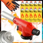 Zestaw Palnik Gazowy Vulcano 12x Kartusz Gaz Alpen Camping Rękawice Gratis - obrazek 2