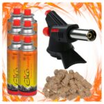Palnik Gazowy Tiross TS705 Piezo + 6x Gaz Elico+ 20 szt Ekopodpałka
