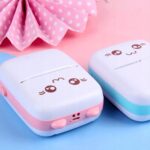 MINI DRUKARKA PRZENOŚNA DRUKUŚ RÓŻ lub NIEBIESKI + 11 x ROLEK + 6 xx PISAKI - obrazek 7
