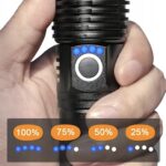 1xMOCNA LATARKA TAKTYCZNA LED XHP90 ZOOM SURVIVALOWA CREE AKUMULATOROWA USB - obrazek 11