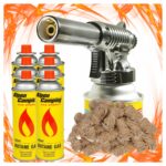 Palnik Gazowy Tiross TS708 Piezo + 6x Gaz Alpen + 20 szt Ekopodpałka