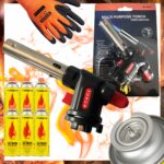 Palnik Gazowy Markowy Torch Multi Purpose 6x Kartusz Tiross Rękawice Gratis - obrazek 2
