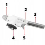 PALNIK GAZOWY NA KARTUSZE OPALARKA LUTLAMPA BIAŁY FLAME GUN + 6 x GAZ ALPEN - obrazek 6