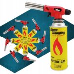 PALNIK GAZOWY NA KARTUSZE 360 LUTLAMPA GRILL OPALARKA+ 6x GAZ ALPEN CAMPING - obrazek 6