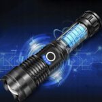 1xMOCNA LATARKA TAKTYCZNA LED XHP90 ZOOM SURVIVALOWA CREE AKUMULATOROWA USB - obrazek 7