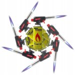 PALNIK GAZOWY 360° TORCH M-691C CZARNO CZERWONY WIELOZADANIOWY + GAZ TIROSS - obrazek 2