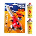 Mocny palnik gazowy na Kartusze ALPEN CAMPING 1300W OLYMP +2x KARTUSZ 400ML