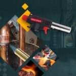 1xPalnik gazowy na Kartusze Torch Czarno - Czerwony M-961C + 4 x GAZY ALPEN - obrazek 3