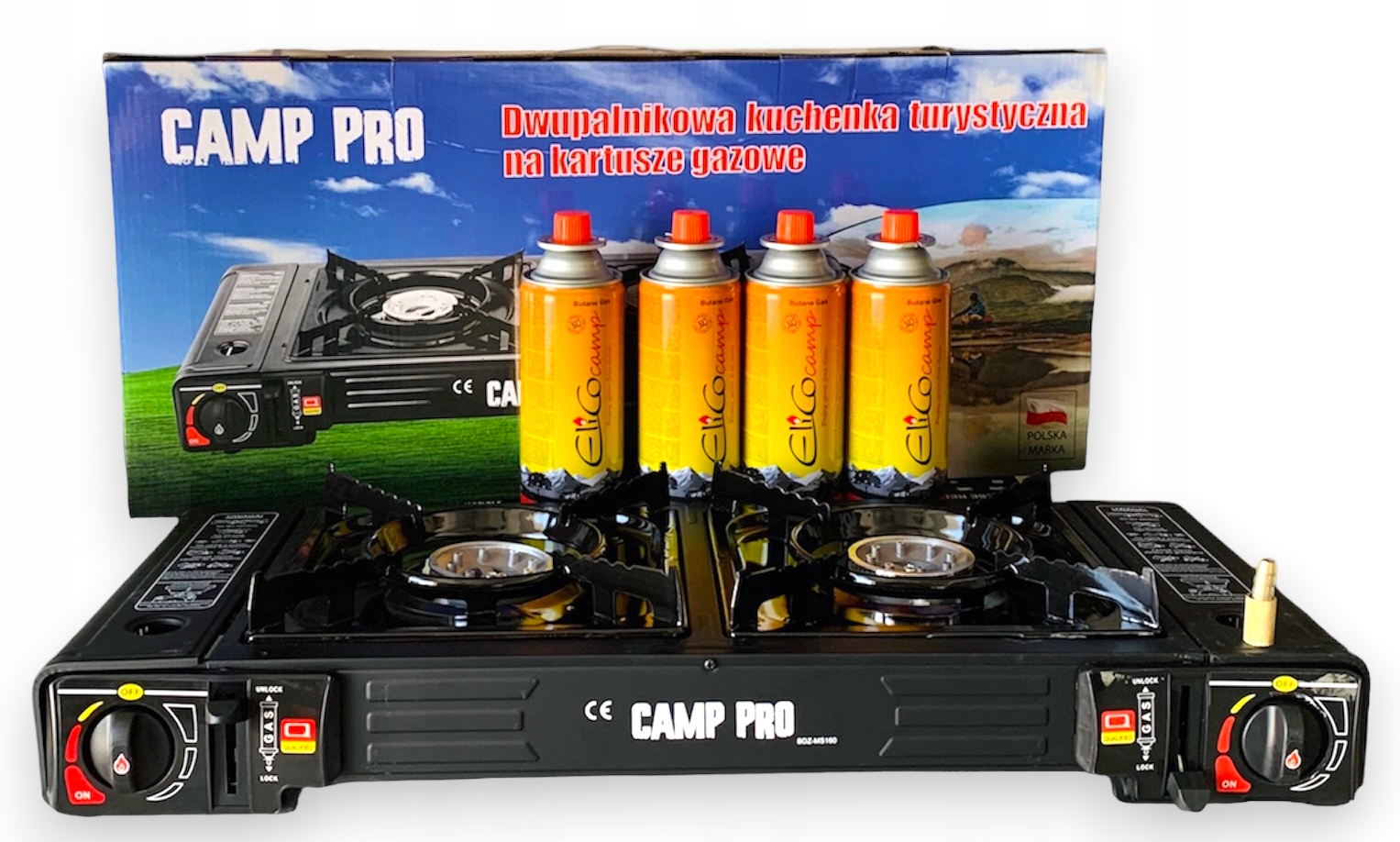 cc2318300c74c58703036eeb8a7c40de.jpg DWUPALNIKOWA KUCHENKA TURYSTYCZNA GAZOWA PODWÓJNA 4x GAZ GRATIS - obrazek 1