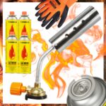 Zestaw Palnik Gazowy Dekarski 360° + 4x Kartusz Gaz Tiross +Rękawice Gratis - obrazek 2