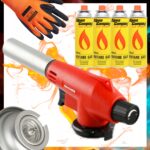 Zestaw Palnik Gazowy Vulcano 4x Kartusz Gaz Alpen Camping Rękawice Gratis - obrazek 2