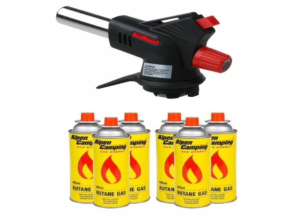 ce7914c24bbf82db25184fbe221a6133.jpg MARKOWY ZESTAW PALNIK PISTOLET GAZOWY TIROSS TS - 705 +6x GAZ ALPEN CAMPING - obrazek 1